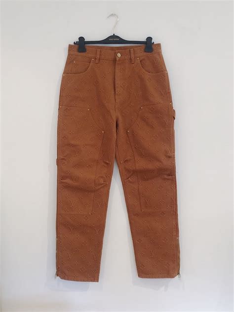 lv carpenter pants from fw21|Denim Carpenter Pants .